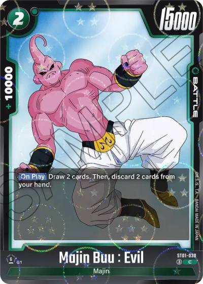 Majin Buu Evil Dragon Ball Pattern ST01-030 Story Booster 01 Fusion World card