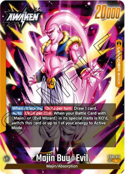Majin Buu Evil FB04-077 Ultra Limit Fusion World card