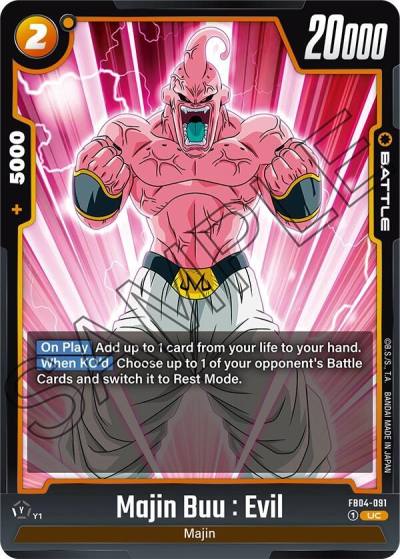 Majin Buu Evil FB04-091 Ultra Limit Fusion World card