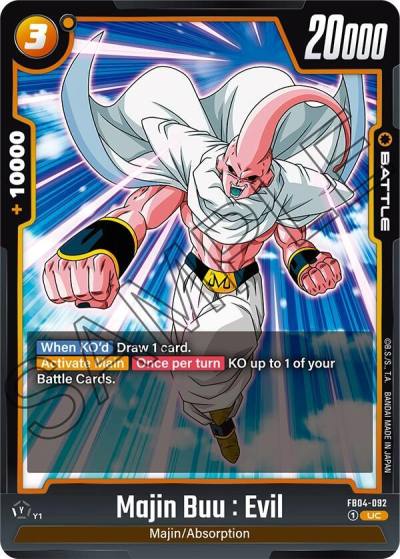 Majin Buu Evil FB04-092 Ultra Limit Fusion World card