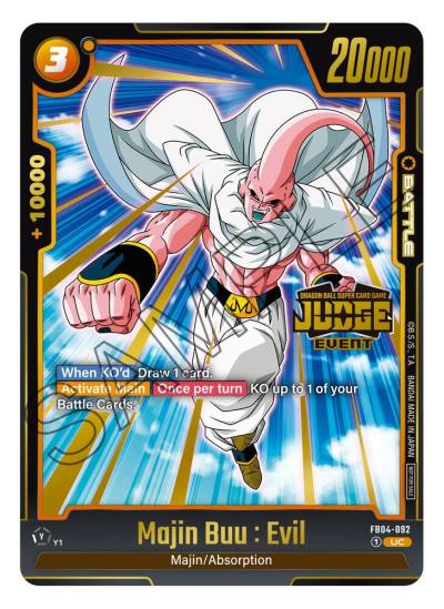 Majin Buu Evil Judge Pack Event Judge 03 FB04-092 Tournament and Championship Promos Fusion World card