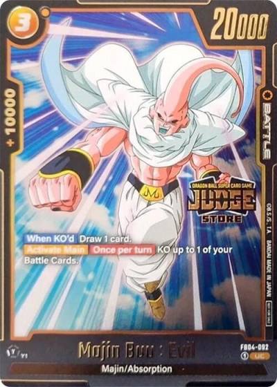 Majin Buu Evil Judge Pack Store Judge 03 FB04-092 Tournament and Championship Promos Fusion World card
