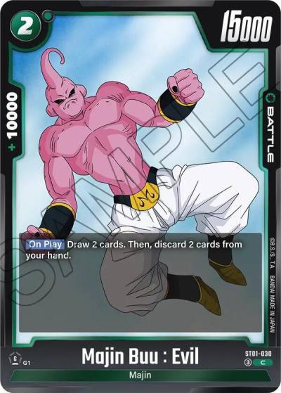 Majin Buu Evil ST01-030 Story Booster 01 Fusion World card