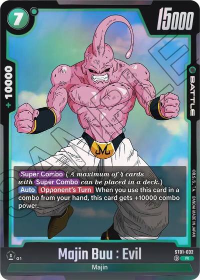 Majin Buu Evil ST01-032 Story Booster 01 Fusion World card