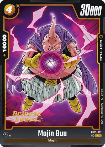 Majin Buu FB03-092 Raging Roar Release Event Cards Fusion World card