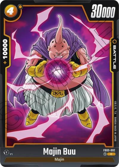 Majin Buu FB03-092 Raging Roar Fusion World card