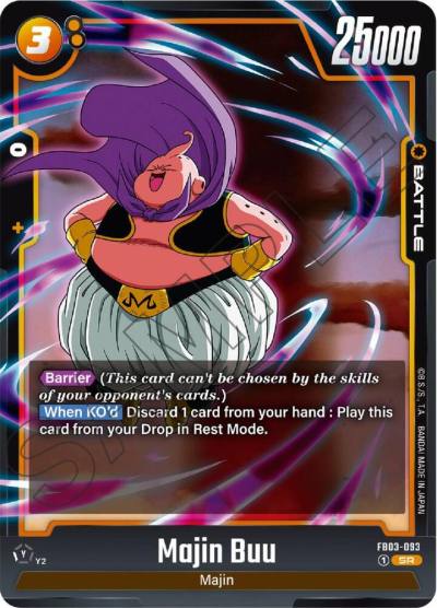 Majin Buu FB03-093 Raging Roar Fusion World card