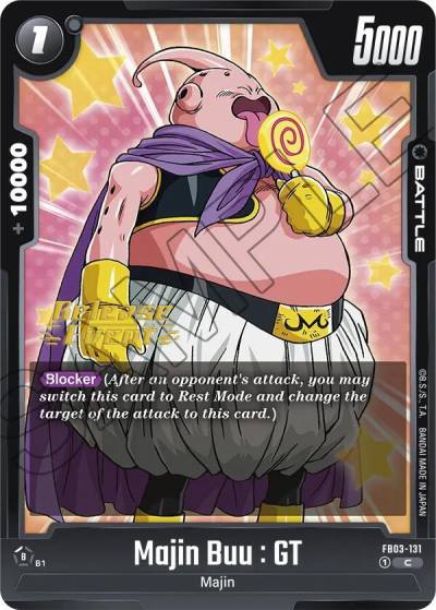 Majin Buu GT FB03-131 Raging Roar Release Event Cards Fusion World card