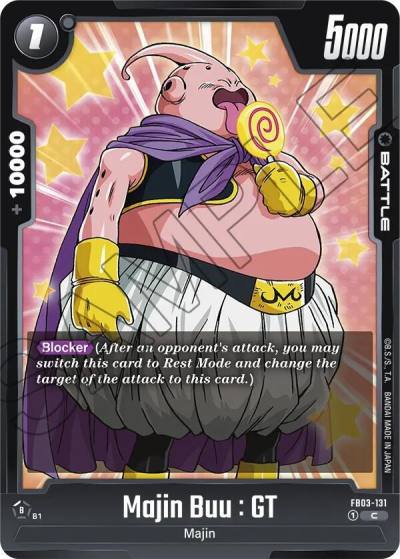Majin Buu GT FB03-131 Raging Roar Fusion World card