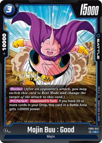 Majin Buu Good FB05-042 New Adventure Release Event Cards Fusion World card