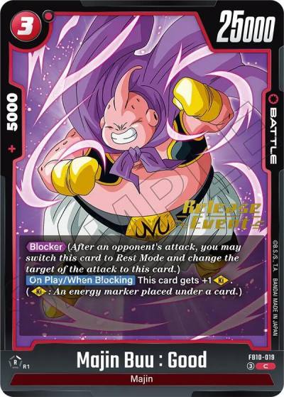 Majin Buu Good FB10-019 Cross Force Release Event Cards Fusion World card