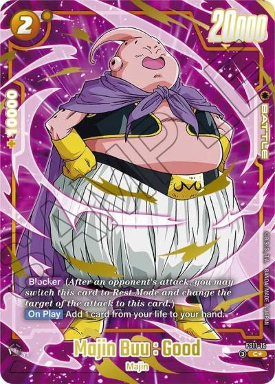 Majin Buu Good Gold FS11-15 Starter Deck EX: The Phase of Evolution Fusion World card