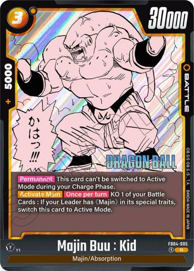 Majin Buu Kid FB04-095 Manga Booster 01 Fusion World card