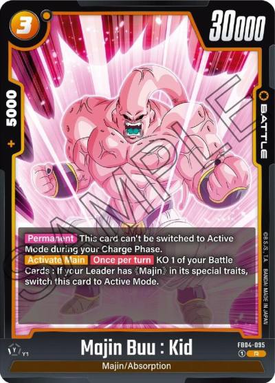 Majin Buu Kid FB04-095 Ultra Limit Fusion World card