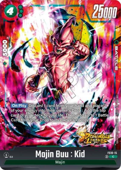 Majin Buu Kid FS10-15 Starter Deck 10: Giblet Fusion World card