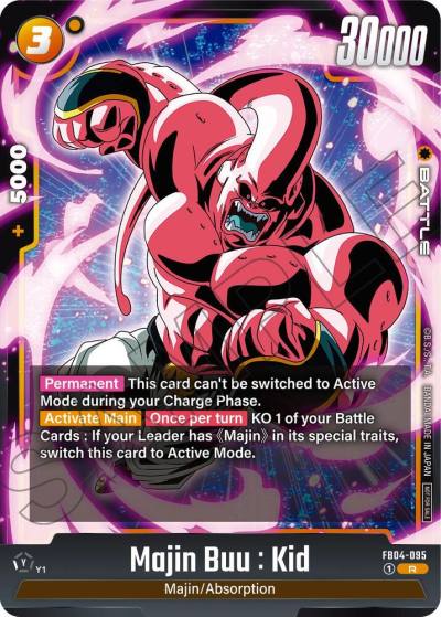 Majin Buu Kid Limited Pack 01 FB04-095 Tournament and Championship Promos Fusion World card