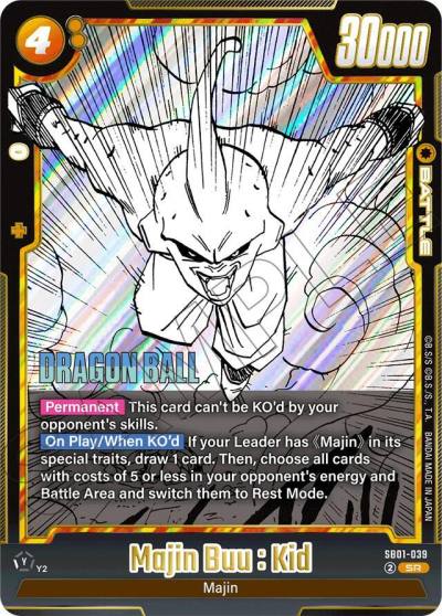 Majin Buu Kid SB01-039 Manga Booster 01 Fusion World card