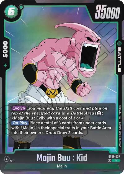 Majin Buu Kid ST01-037 Story Booster 01 Fusion World card