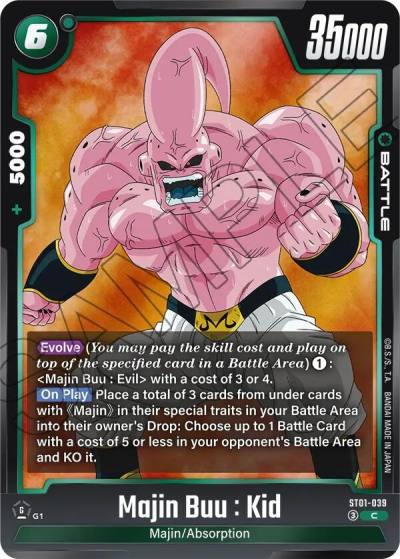 Majin Buu Kid ST01-039 Story Booster 01 Fusion World card