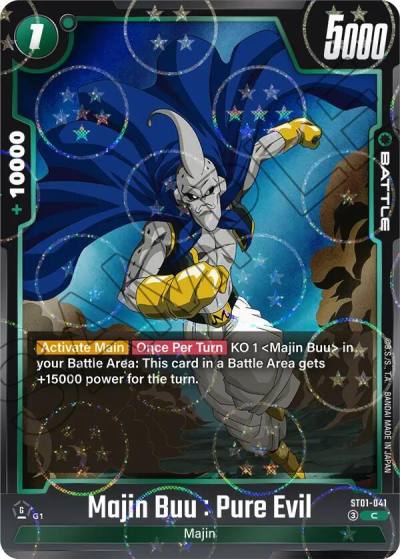 Majin Buu Pure Evil Dragon Ball Pattern ST01-041 Story Booster 01 Fusion World card