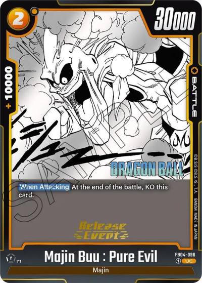 Majin Buu Pure Evil FB04-096 Manga Booster 01 Release Event Cards Fusion World card