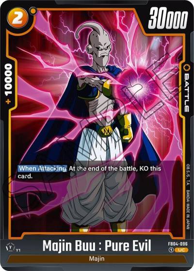 Majin Buu Pure Evil FB04-096 Ultra Limit Fusion World card