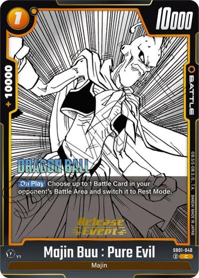 Majin Buu Pure Evil SB01-040 Manga Booster 01 Release Event Cards Fusion World card