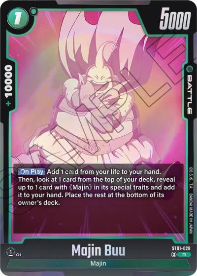 Majin Buu ST01-028 Story Booster 01 Fusion World card