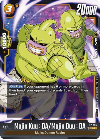 Majin Kuu DA Majin Duu DA FP-035 Tournament and Championship Promos Fusion World card