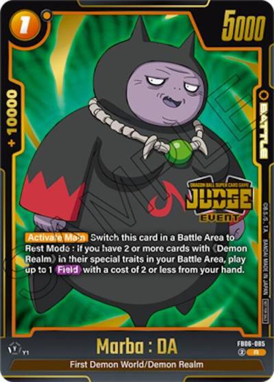 Marba DA Judge Pack Event Judge 04 FB06-085 Tournament and Championship Promos Fusion World card