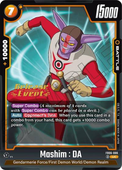 Mashim DA FB06-086 Rivals Clash Release Event Cards Fusion World card