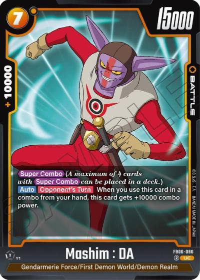 Mashim DA FB06-086 Rivals Clash Fusion World card