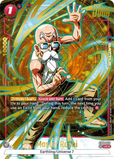 Master Roshi Championship Pack 01 Gold FB01-005 Tournament and Championship Promos Fusion World card