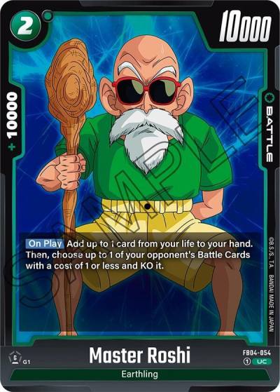 Master Roshi FB04-054 Ultra Limit Fusion World card