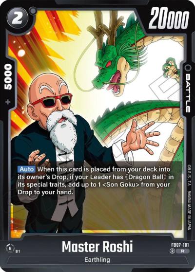 Master Roshi FB07-101 Wish For Shenron Fusion World card