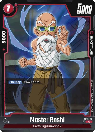 Master Roshi FS01-03 Starter Deck 1: Son Goku Fusion World card
