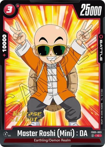 Master Roshi Mini DA FB05-003 New Adventure Release Event Cards Fusion World card