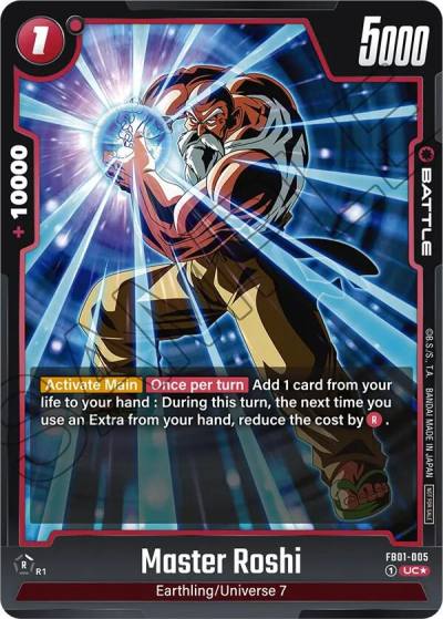 Master Roshi Tournament Pack 01 FB01-005 Tournament and Championship Promos Fusion World card