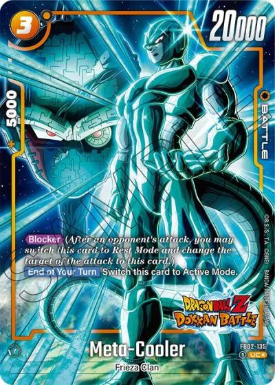 Meta Cooler Dragon Ball Z Dokkan Battle Alternate Art FB02-135 Blazing Aura Alternate Art Reprints Fusion World card