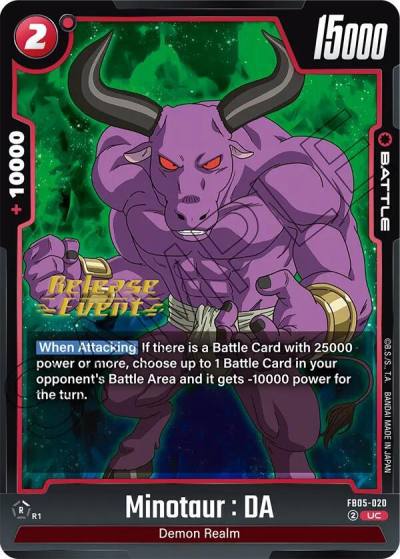 Minotaur DA FB05-020 New Adventure Release Event Cards Fusion World card