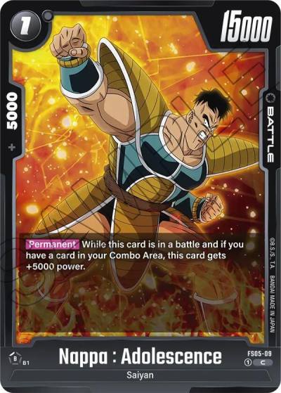 Nappa Adolescence FS05-09 Starter Deck 5: Bardock Fusion World card