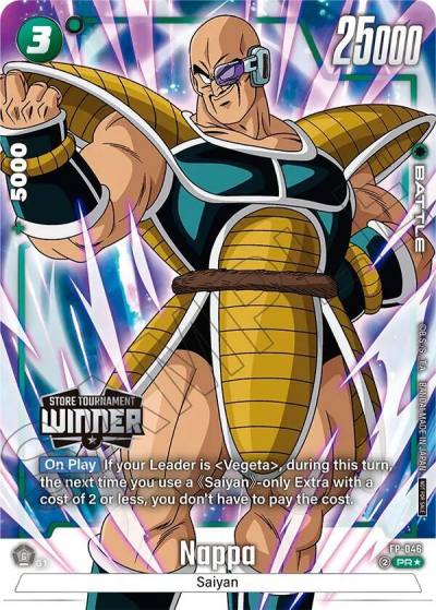 Nappa Tournament Pack Winner 07 FP-046 Tournament and Championship Promos Fusion World card