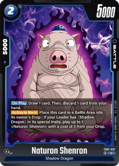 Naturon Shenron FB07-037 Wish For Shenron Fusion World card