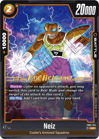 Neiz FB01-124 Awakened Pulse Pre-Release Cards Fusion World card