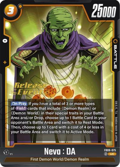 Neva DA FB06-075 Rivals Clash Release Event Cards Fusion World card