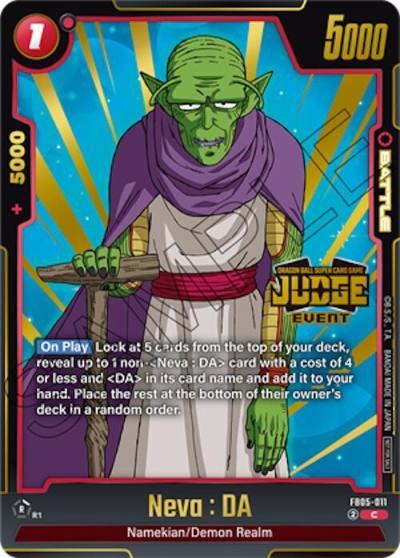 Neva DA Judge Pack Event Judge 04 FB05-011 Tournament and Championship Promos Fusion World card