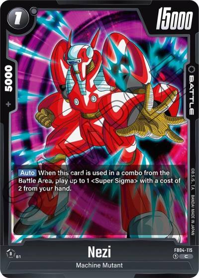 Nezi FB04-115 Ultra Limit Fusion World card