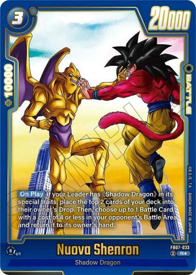 Nuova Shenron Alternate Art FB07-033 Wish For Shenron Fusion World card