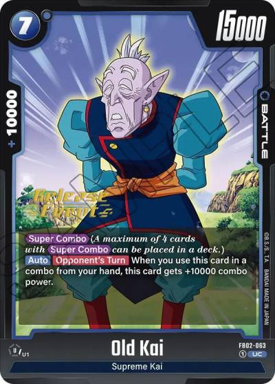 Old Kai FB02-063 Blazing Aura Release Event Cards Fusion World card