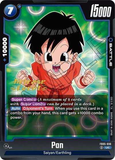 Pan FB05-036 New Adventure Release Event Cards Fusion World card
